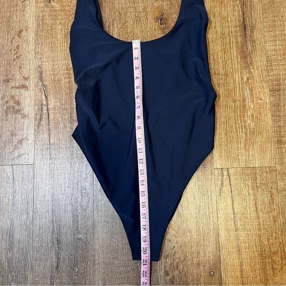Aerie NWOT One Piece Scoop Back Navy Blue Swimsuit Size XL - Picture 9 of 11